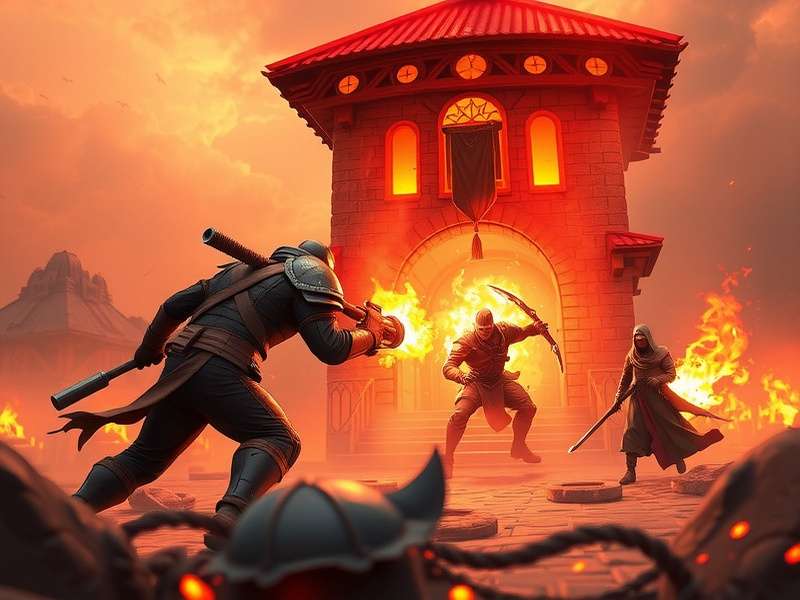 Fiery Combatant Encounter Battle Arena